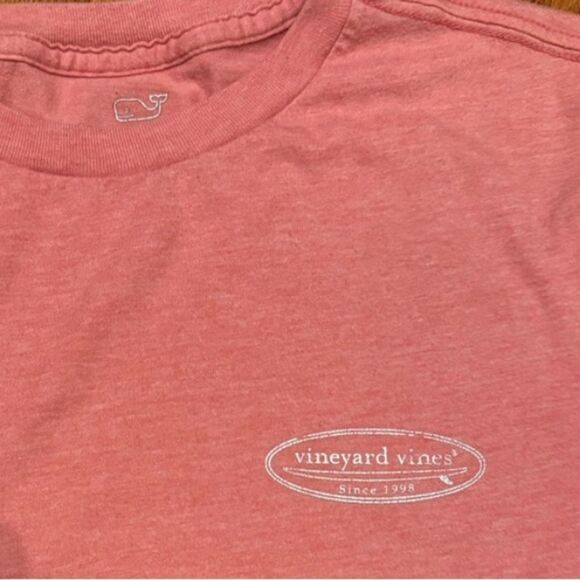 Vineyard Vines men’s supersoft Island Tee, heathered pink, size medium - Picture 6 of 6